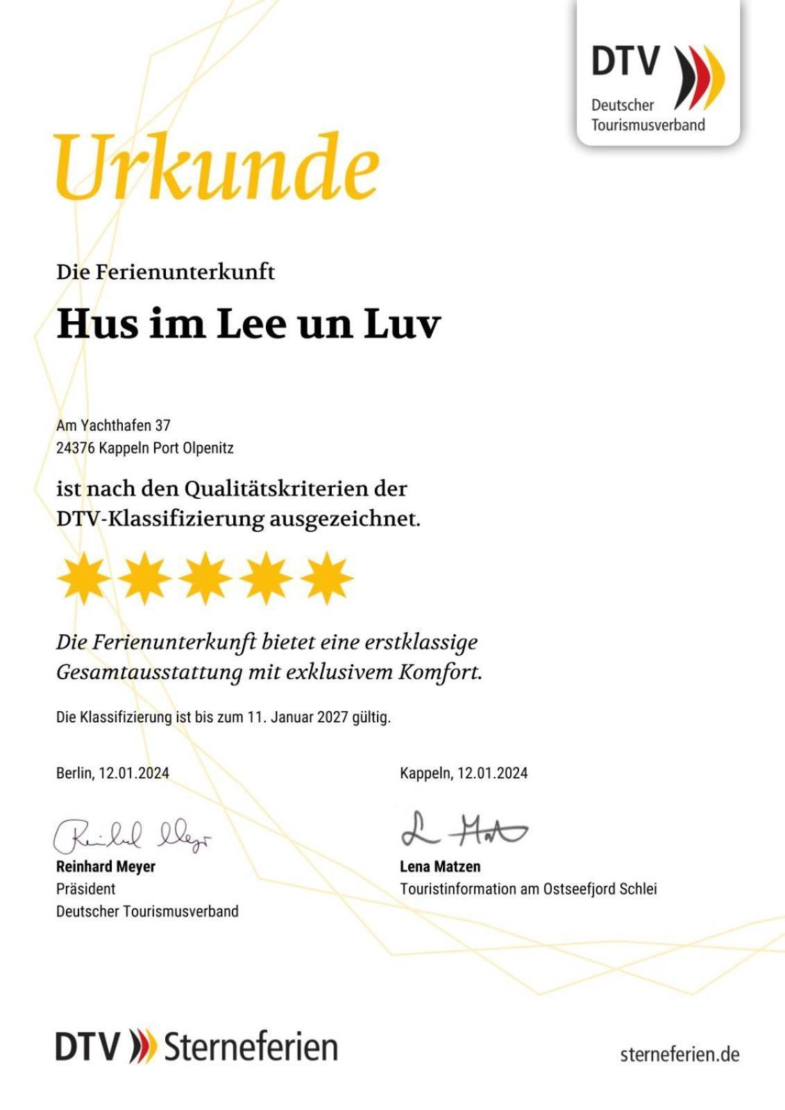 Villa Hus Im Lee Un Luv Olpenitz Esterno foto